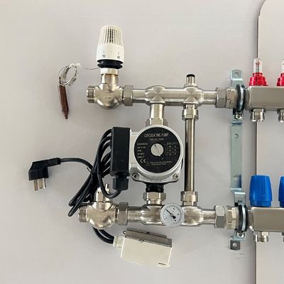 Stainless steel 304L Heating Manifold with Zone Pump/Mix Valve ,manifold for mix-water system