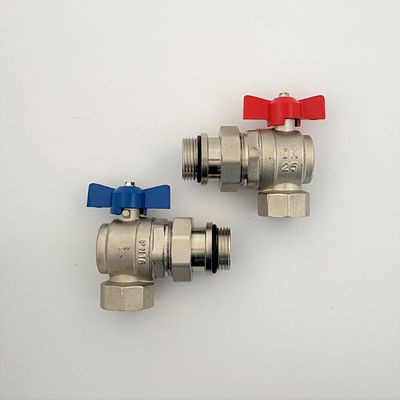 1" Angle Ball Valve For Manifolds ,  Floor Manifold Angle Union Ball Valves, Manifold Angle Ball Valves 1″ BSP