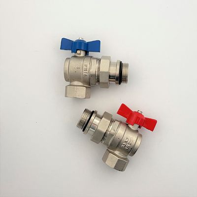 1" Angle Ball Valve For Manifolds ,  Floor Manifold Angle Union Ball Valves, Manifold Angle Ball Valves 1″ BSP