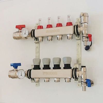 Stainless Steel UFH 4-Port Manifolds for Underfloor Heating systems