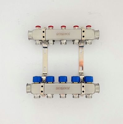 Stainless steel manifolds set for hydronic radiant and under floor heating system