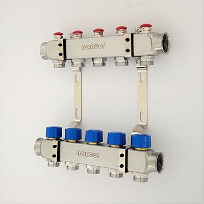 Stainless steel manifolds set for hydronic radiant and under floor heating system