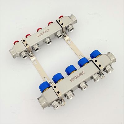 Stainless steel manifolds set for hydronic radiant and under floor heating system