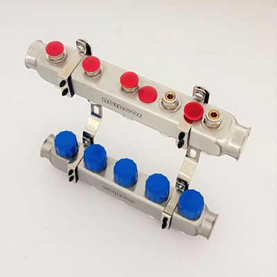 Stainless steel manifolds set for hydronic radiant and under floor heating system