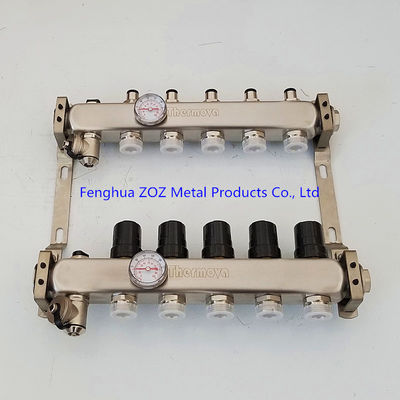 Stainless Steel Hydronic Pex Radiant Heating Manifolds