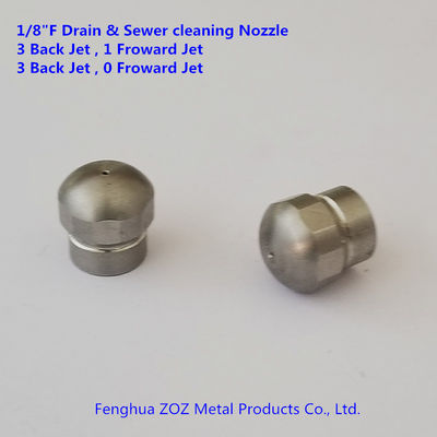 1/8" Drain sewer jetting cleaning nozzles  , sewer pipe cleaning nozzle