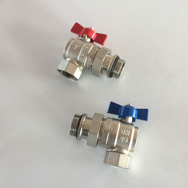 1" Angle Ball Valve For Manifolds ,  Floor Manifold Angle Union Ball Valves, Manifold Angle Ball Valves 1″ BSP