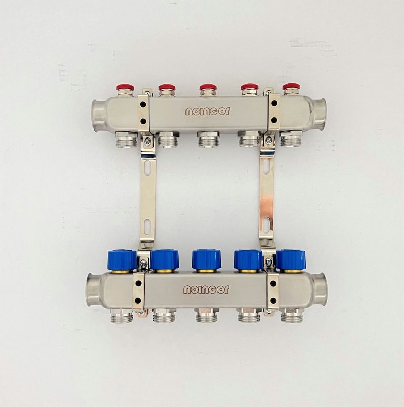 Stainless steel manifolds set for hydronic radiant and under floor heating system
