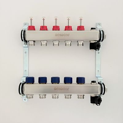 Paslanmaz Çelik Merkezi Yer Isıtma Borusu Manifold, Pex Radyant Yer Isıtma Manifold Montajı